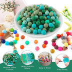 160Pcs Silicone Beads 12mm Mix Color, Bulk Silicone Beads 12mm - Image 3