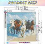 Horse Diamond Art Kits for Adults, 5D Animal Diamond Painting 14x14in | 5D - Image 4