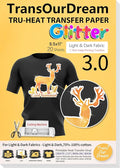 TransOurDream Glitter 3.0 Heat Transfer Paper by TransOurDream