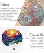 Acrylic Puzzle Suncatcher, Moon Canyon Sun Catcher - Image 5