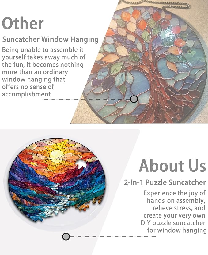 Acrylic Puzzle Suncatcher, Moon Canyon Sun Catcher - Image 5