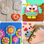 Felt Sheets for Crafts 9PCS 11.8 * 7.9in Wool Stiff Felt Sheets Soft Fabric - Image 5