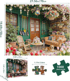 Garden Retreat Puzzles for Adults 1000 Pieces, Challenging Jigsaw Puzzles for - Image 3