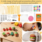 175 Pcs Polymer Clays 80 Bright Colors Oven Bake Clay Non-Sticky Modeling Clay - Image 3