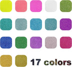 DUEUIOE 17 Pcs Glitter HTV Sheets 12x10 Inch - Image 2