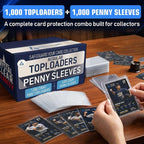 Invested Alliance 2000-Pack Toploaders & Card Sleeves – 1000 Crystal-Clear 35PT - Image 2