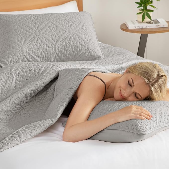 Exclusivo Mezcla Queen Quilt Bedding Set, Lightweight Soft Bedspreads Coverlets - Image 4