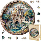 Wooden Puzzles Adults, 3D Castle Wooden Puzzles 100 Pieces, Unique Animal by Jollitot
