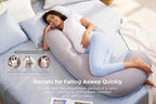 Momcozy Cooling Pregnancy Pillow, Original F Shaped Maternity Pillow - Image 2