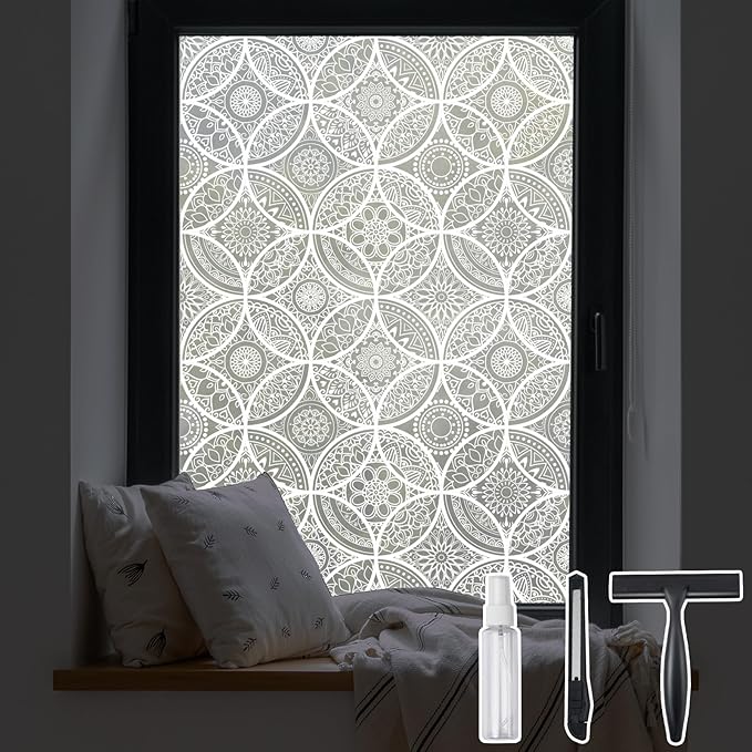DKTIE Bohemian Decor Stained Glass Window Film by Dktie