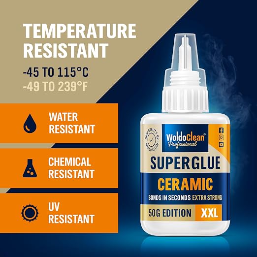 WoldoClean Super Glue for Ceramics and Porcelain 50g - Image 5
