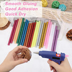 Manarty Glitter Color Hot Glue Stick, Adhesive EVA Glue Sticks Standard - Image 4