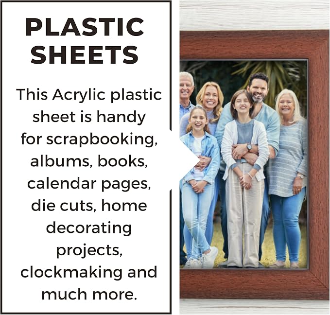 Accent Design Paper Accents Clear Plastic Sheets 12x12, .010" Thick, Plexiglass - Image 3