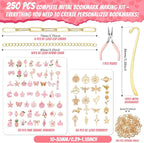 Tudomro 250 Pcs Metal Bookmarks Making Kit, DIY Metal Bar Bookmark Kit - Image 2