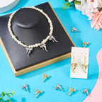 FASHEWELRY Alloy Bowknot Charms Links Golden Bow Tie Connector Charms Metal Bow - Image 3
