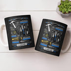Personalized Tool Mug for Men, Custom Name Dad Coffee Mug, Handyman Tools - Image 7