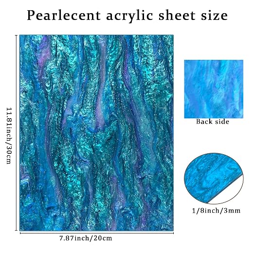 Pearl Glitter Cast Acrylic Sheet 1/8 Inch - Image 2