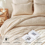 Zzlpp Full Comforter Set 7 Pieces, All Season Boho Bedding Sets - Image 3