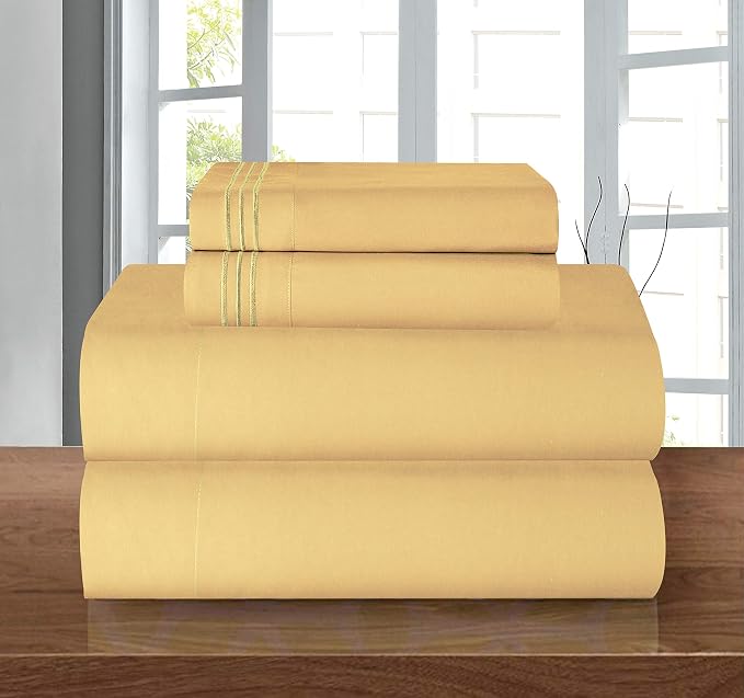 Elegant Comfort Luxury 1500 Premium Hotel Quality Microfiber 4-Piece Sheet Set - Image 2