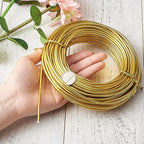Fashewelry 82 Feet 9 Gauge Round Aluminum Wire 3mm Golden Bendable Metal Craft - Image 4