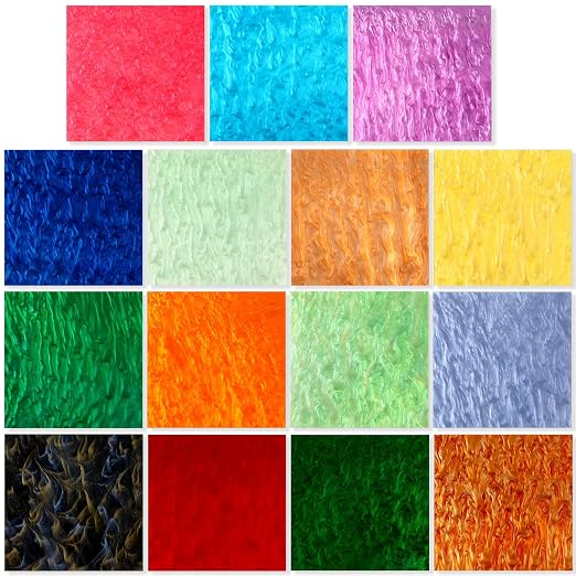 Geetery 30 Pcs Pearlescent Acrylic Sheets 1/8 Thickness Acrylic Sheets - Image 8