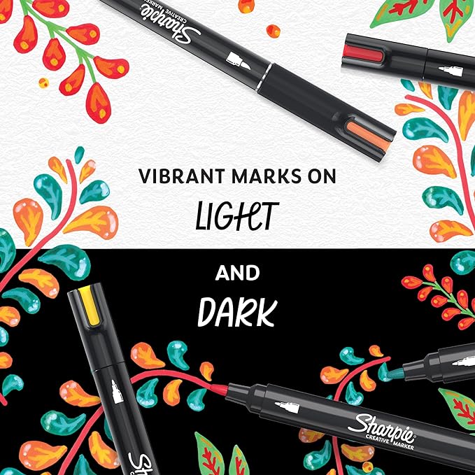 Sharpie Creative Markers, Water-Based Acrylic, Brush Tip, Kids Activity - Image 5