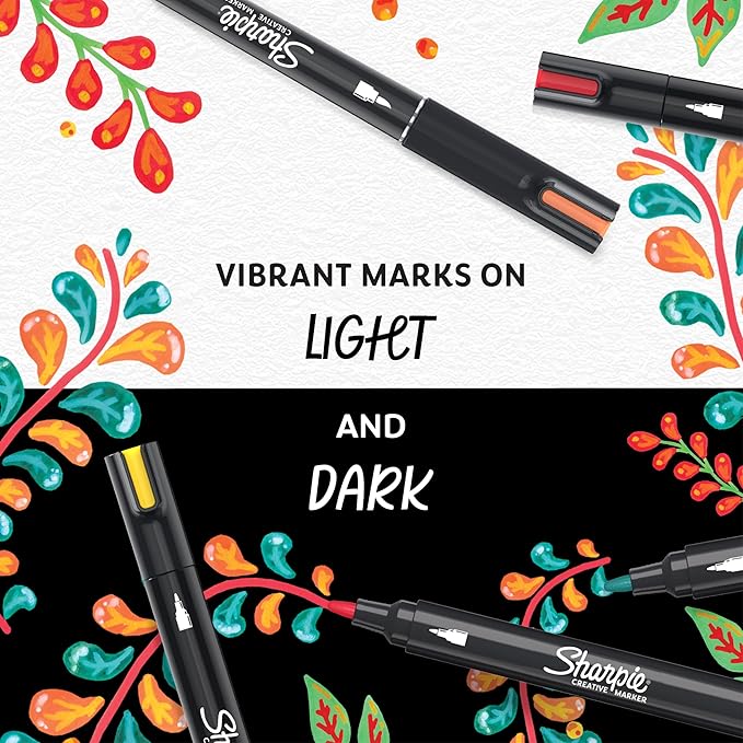 Sharpie Creative Markers, Water-Based Acrylic, Brush Tip, Kids Activity - Image 5