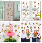 60pcs Easter Theme DIY Cutouts Easter Bunny Eggs Bulletin Board Decoration Set - Image 7