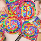 Tie Dye Birthday Party Supplies, Tie Dye Party Decorations - Image 4