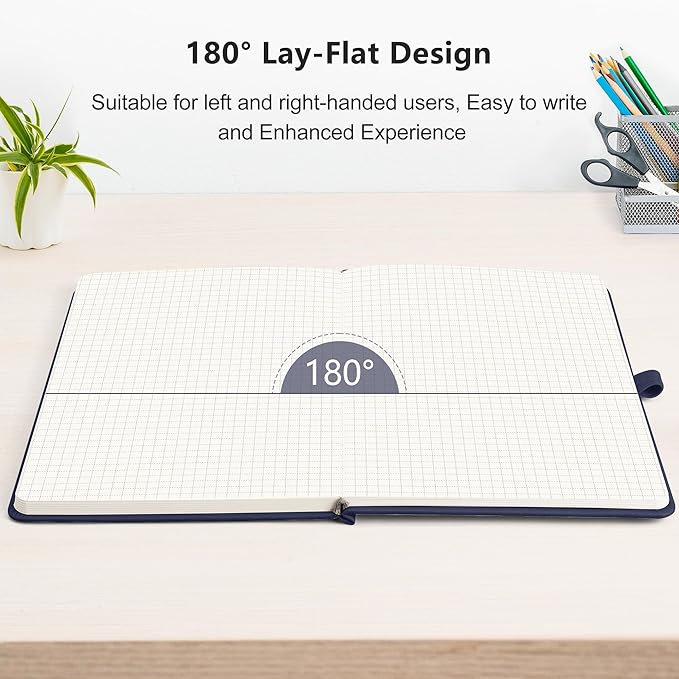 RETTACY Graph Grid Paper Notebook, 192 Pages, A5 Size | 5 Squares per Inch - Image 6