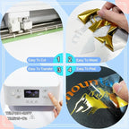 Sheet Metallic Foil Heat Transfer Vinyl 12Inch*10Inch*12pcs Bundle Chrome HTV - Image 5