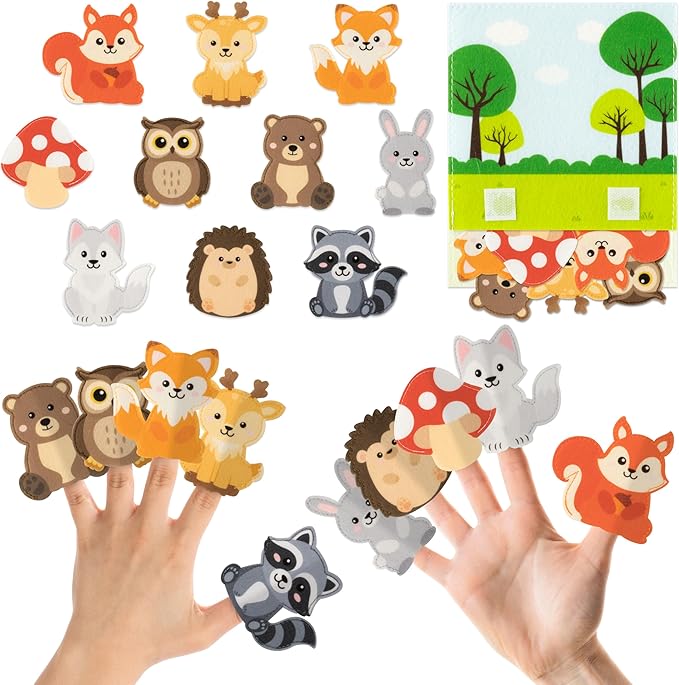COcnny Woodland Animal Finger Puppets by COcnny