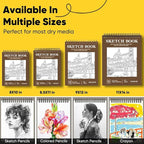 Soucolor Sketch Book 9x12, 100 Sheets Drawing Pad, Art Sketchbook - Image 8