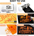 FUNKAKA HTV Heat Transfer Vinyl Bundle, 20 Rolls 12" x 3ft HTV Vinyl - Image 5