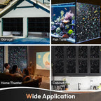 Haton Blackout Window Film, Stained Glass Sun Light Blocking Privacy Tint Shades - Image 8