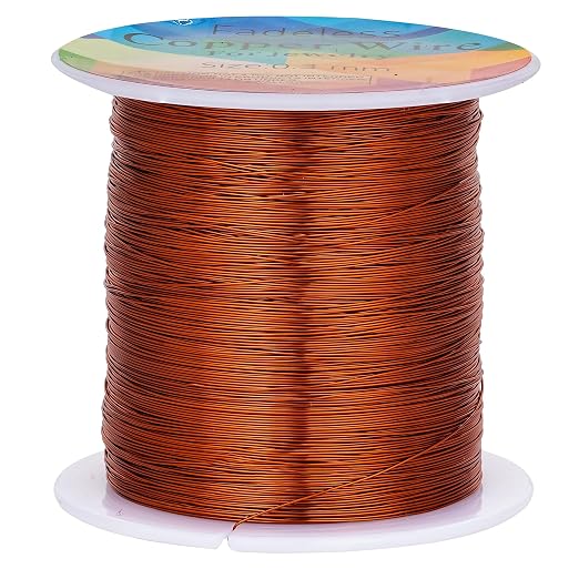328 Feet Tarnish Resistant Copper Wires 28 Gauge/0.3mm Jewelry Craft Wires by CREATZONE