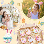 SANNIX 110Pcs 55 Pairs Easter Charms Gold Enamel Charm - Image 7