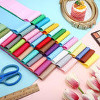 Kingdder 70 Pcs Solid Color Jelly Fabric Quilting Strips, 2.55 Inch Precut - Image 3