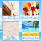 Coconut Tree Punch Needle Kit for Beginners, Crochet Kit for Adult, Home Decor - Image 4