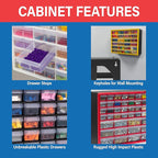 Akro-Mils 16-Drawer Plastic Drawer Storage Cabinet - Image 5
