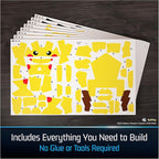 4D Build Pokémon Pikachu 3D Puzzle Model Kit, Desk Décor, Shelf Display - Image 3