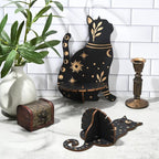 2 pcs 2 Styles Black Cat Theme Wooden Display Shelf Gothic Animal Floating - Image 5