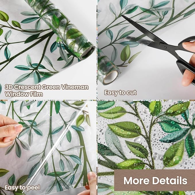 ADD.HERES Window Privacy Film, Stained Glass Decorative Static Cling, Removable - Image 7