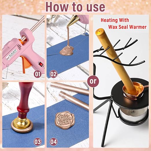 Sealing Wax Sticks, Paxcoo 20pcs Wax Seal Sticks, Glue Gun Sealing Wax Sticks - Image 6
