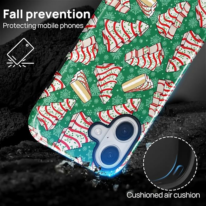 Case for iPhone 17, Scratch Resistant Hybrid Double Layer Hard Shell，Christmas - Image 3