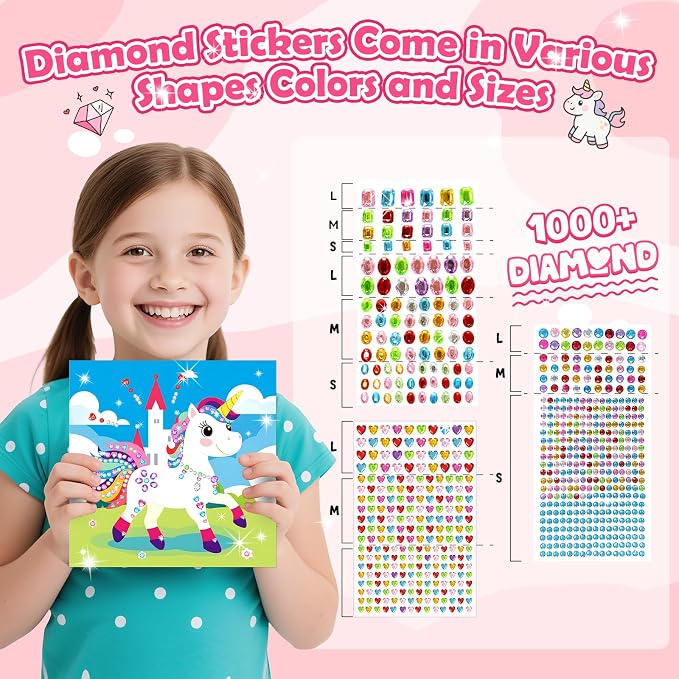 Gem Art Sticker Kit, Diamond Art Sticker Crafts - Image 3
