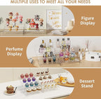 Anglelife 10 Pieces 2 Set Large Display Risers, Acrylic Cake Shelves - Image 5
