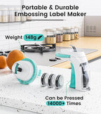 Embossing Label Maker Machine, Retro Embossed Label Maker Vintage, Handheld Old - Image 6