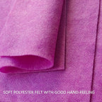 Jtnohx Color Felt, Soft Felt Sheets, 1.4mm Thick 8"x12" Handicraft Felt Fabrics - Image 6
