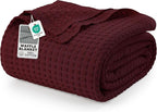 Utopia Bedding 100% Cotton Waffle Weave Blanket Twin Size by UTOPIABEDDING